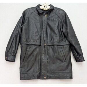 Leather Limited Vintage Women's Coat Size L Removable Liner
